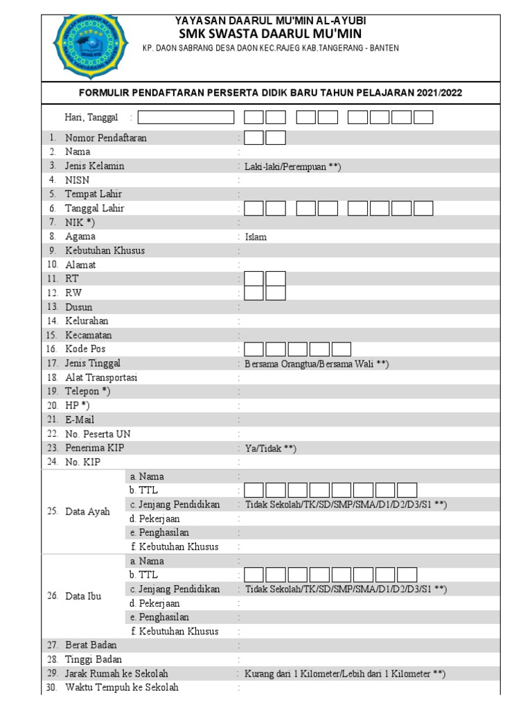 formulir PPDB SMK NURIS.docx