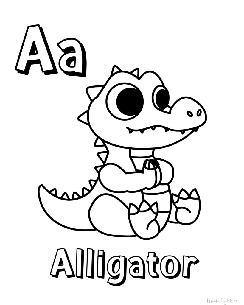 Black White Animal Alphabet Coloring Worksheets 2.pdf