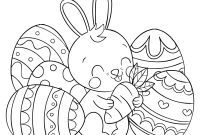 Black White Easter Coloring Worksheets.pdf