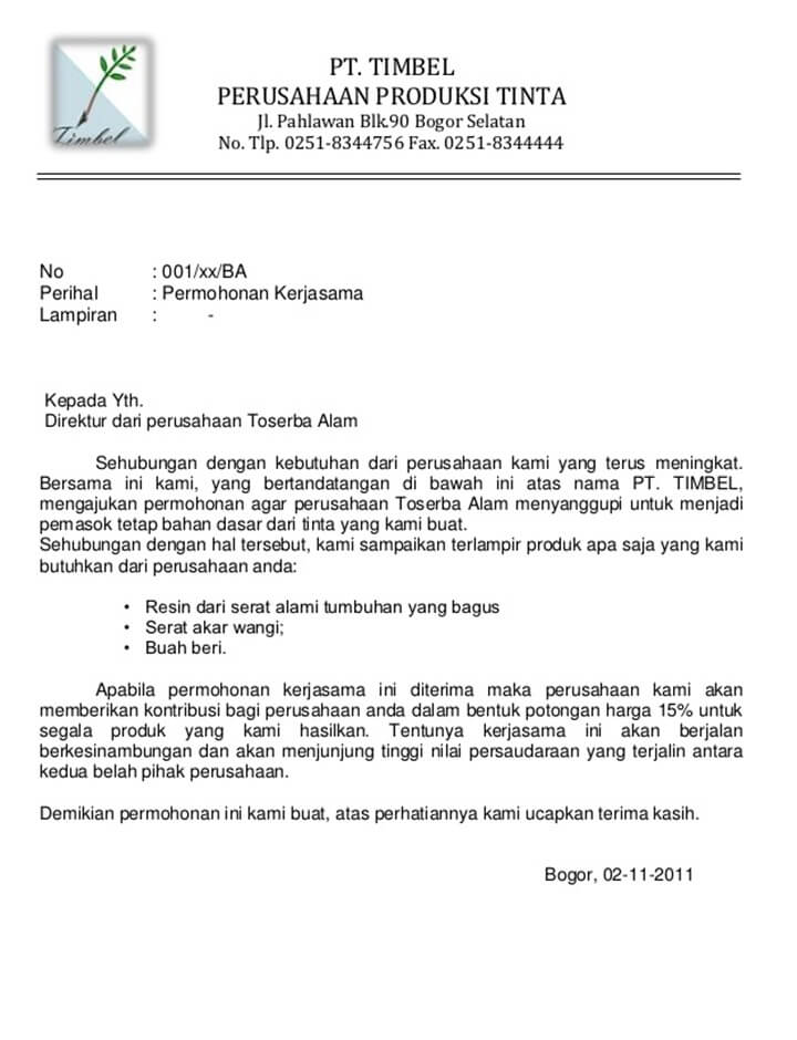 Contoh Surat Permohonan Pendaftara Alih Daya Perusahaan Outsourcing.docx