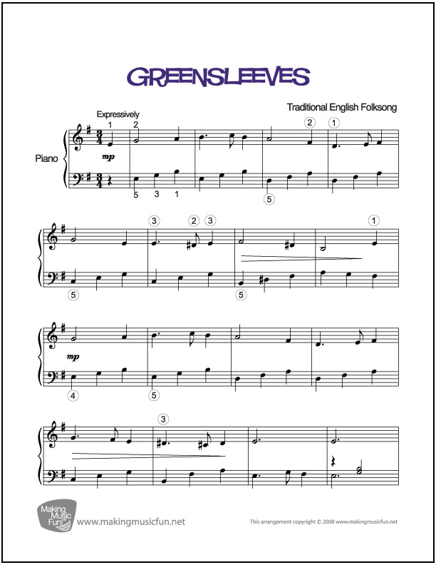 Green Sleeves - Keyboard - C.pdf