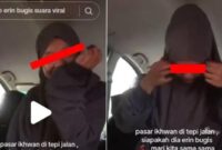 Erin Bugis disodok di dalam mobil Brio.txt