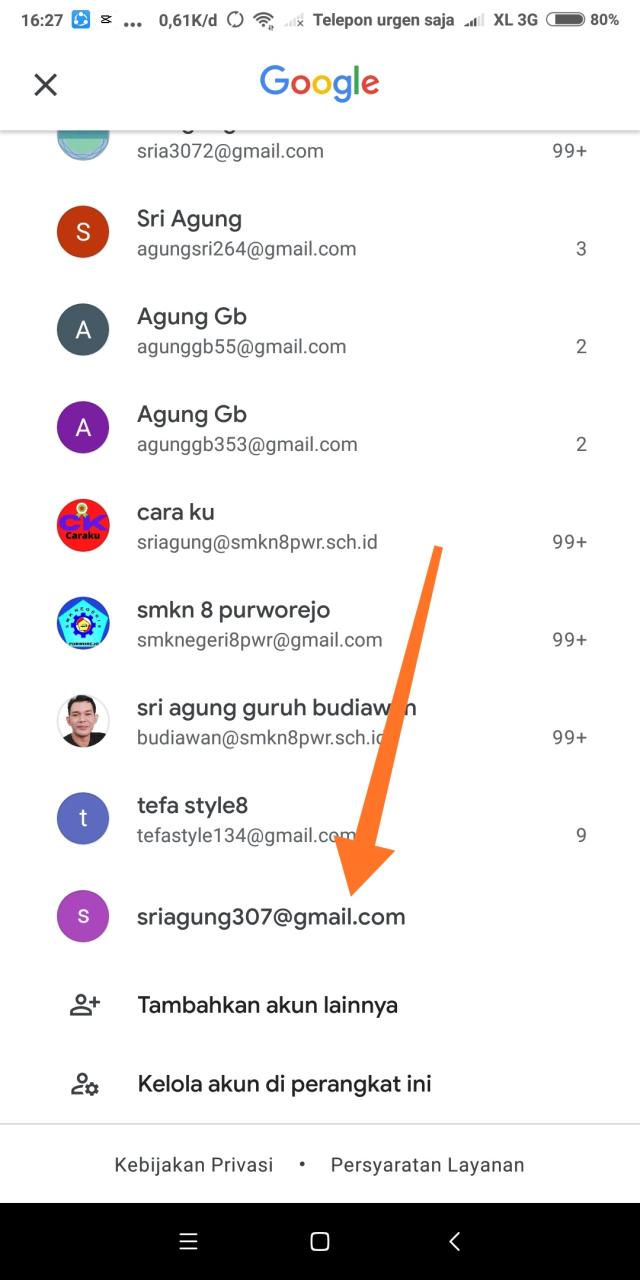 TUTORIAL BUAT 1 GMAIL BANYAK AKUN .txt