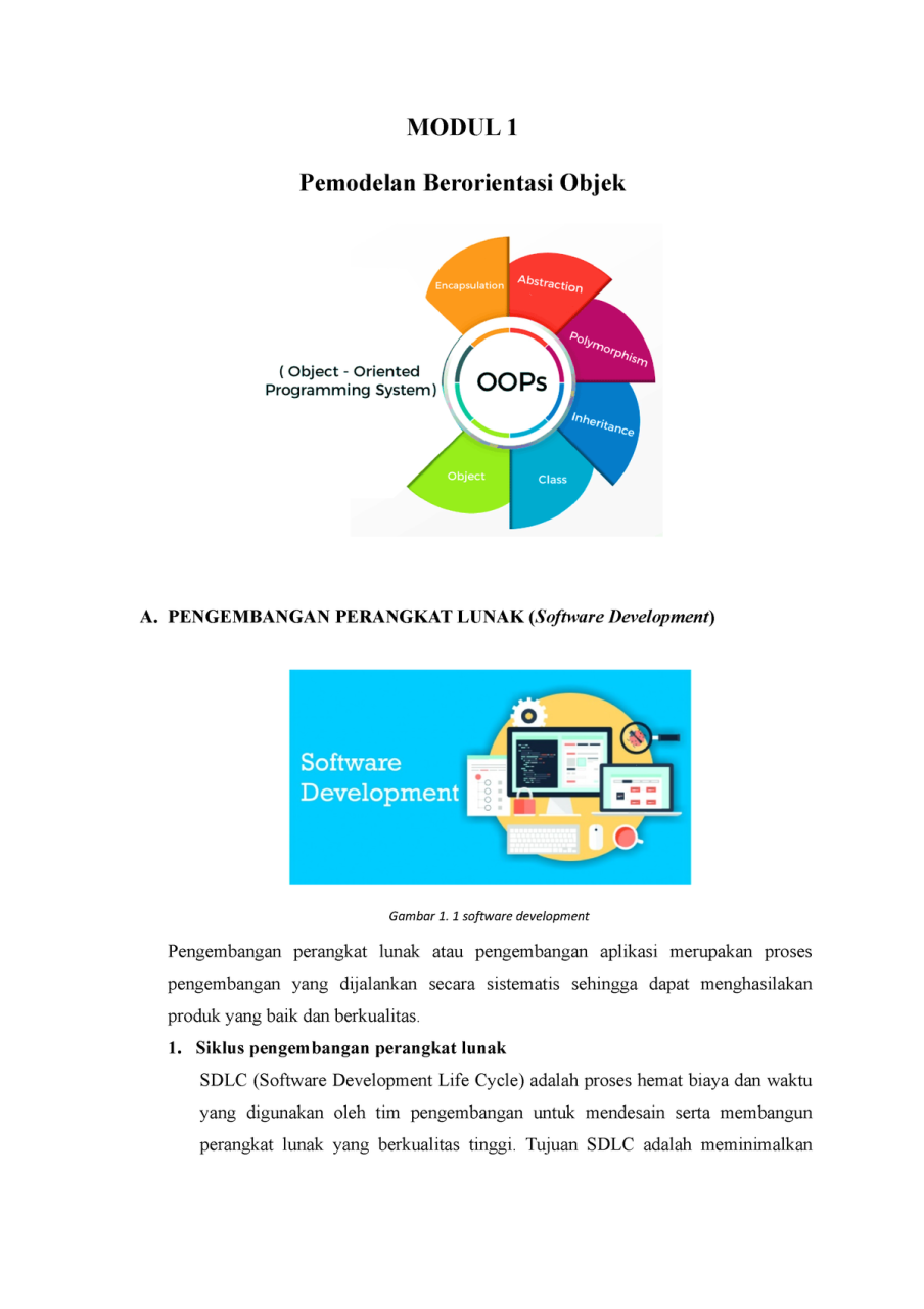 MODUL 1. Konsep Dasar Pemodelan Perangkat Lunak Berorientasi Objek - Part 1.docx