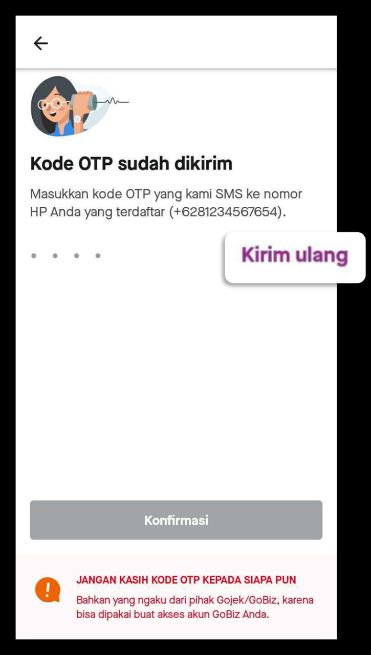 teks reset kode otp wa .txt