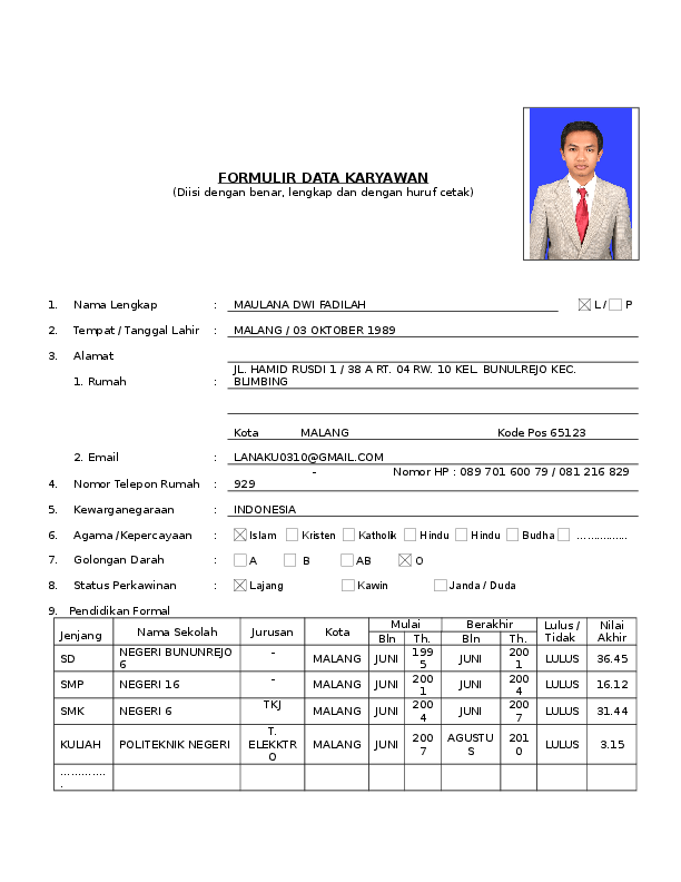 Data Karyawan Baru.doc