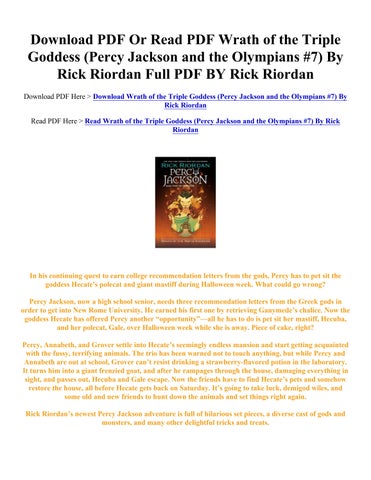 DOWNLOAD  PDF  Wrath of the Triple Goddess  Percy Jackson and the Olympians   7  BY  Rick Riordan.pdf