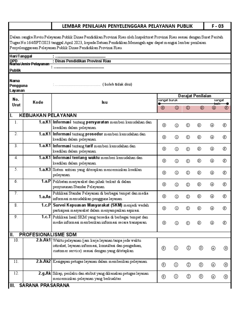 Form penilaian pelayanan publik jember 2024 jawaban.pdf