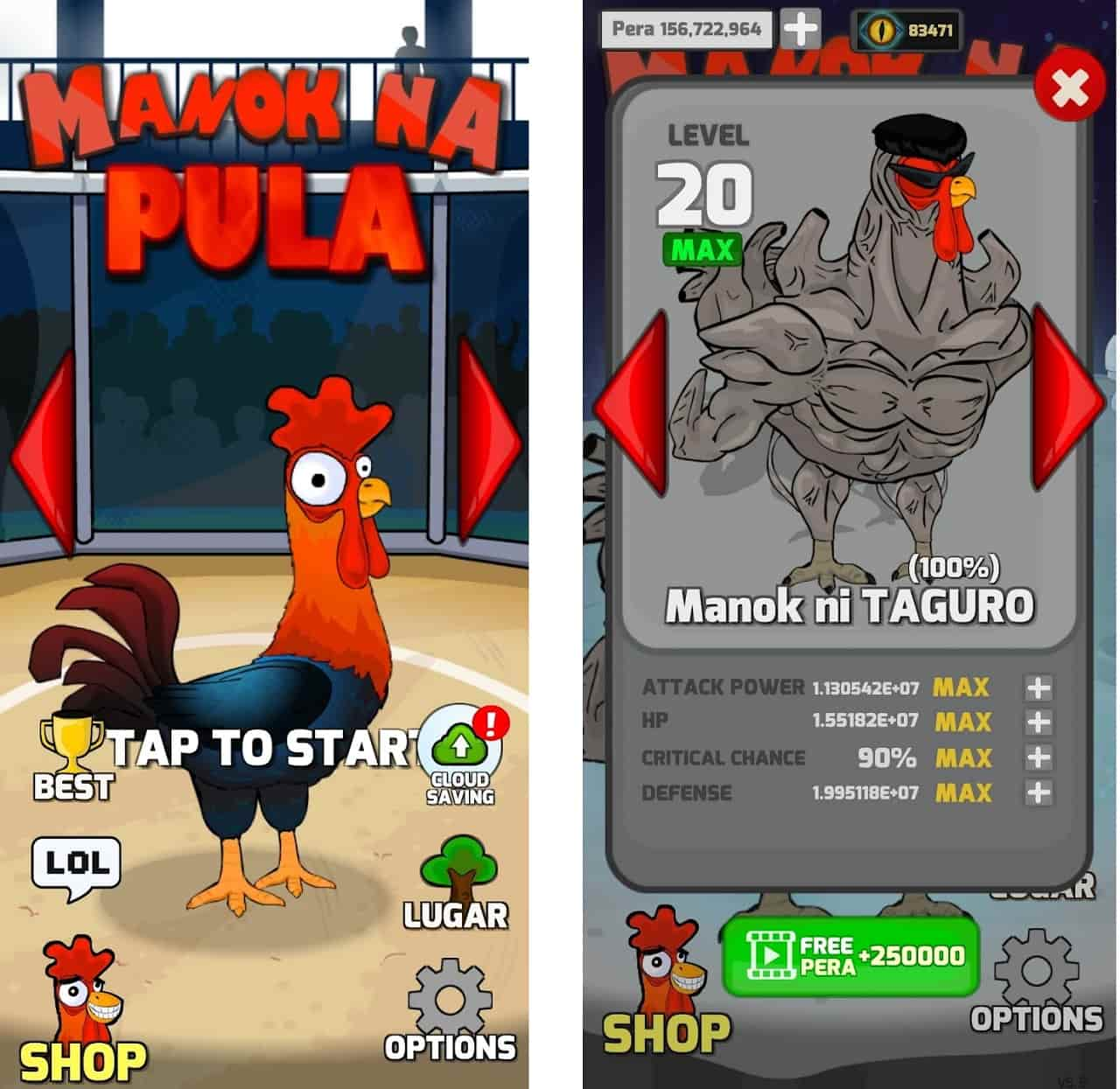 Manok Na Pula Mod APK  Mod Menu  Level 9999 .apk