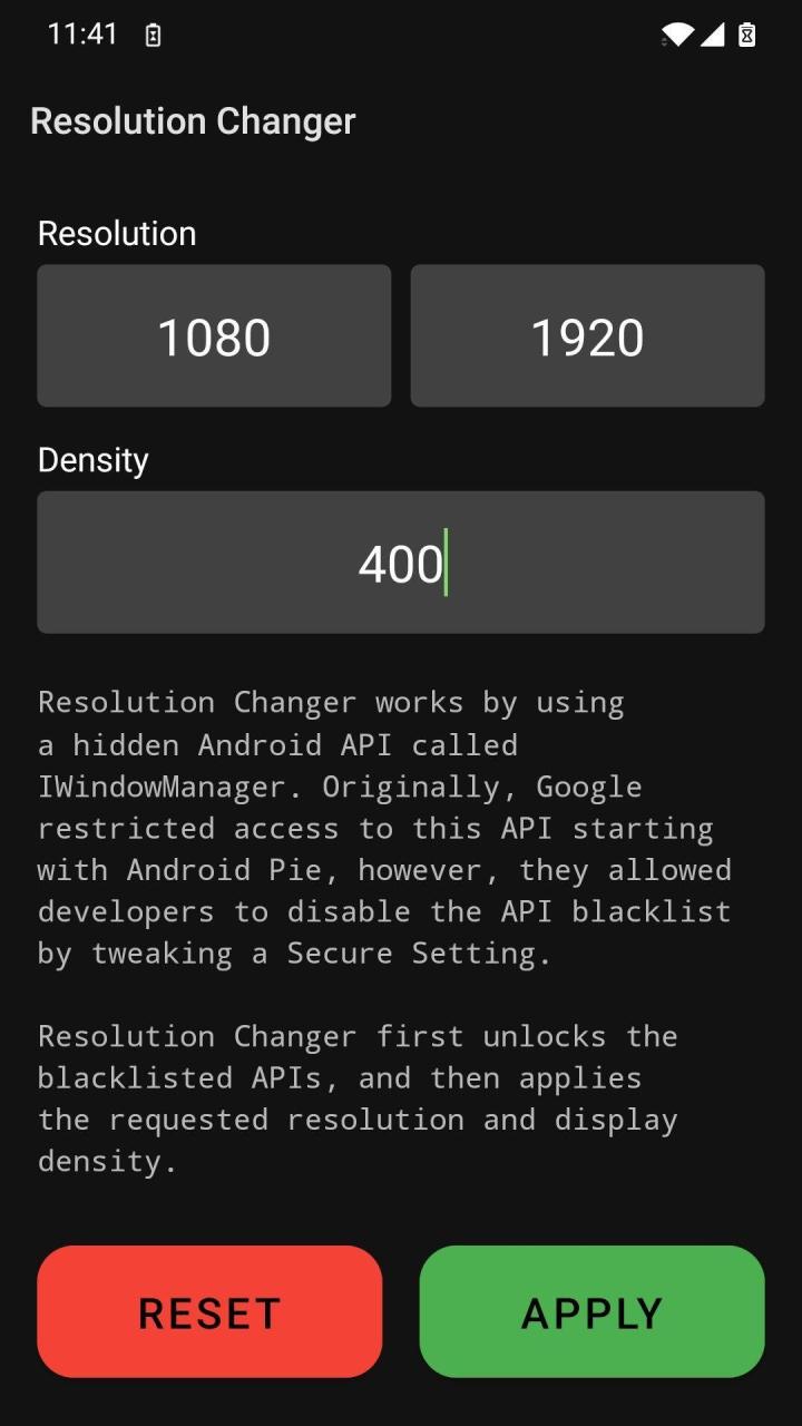 Resolution Changer.apk