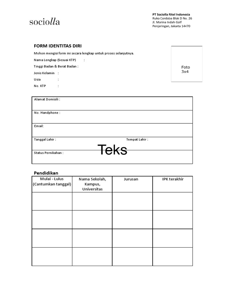 NEW - Personal Information Form SRI BAHASA - Offline Store.pdf